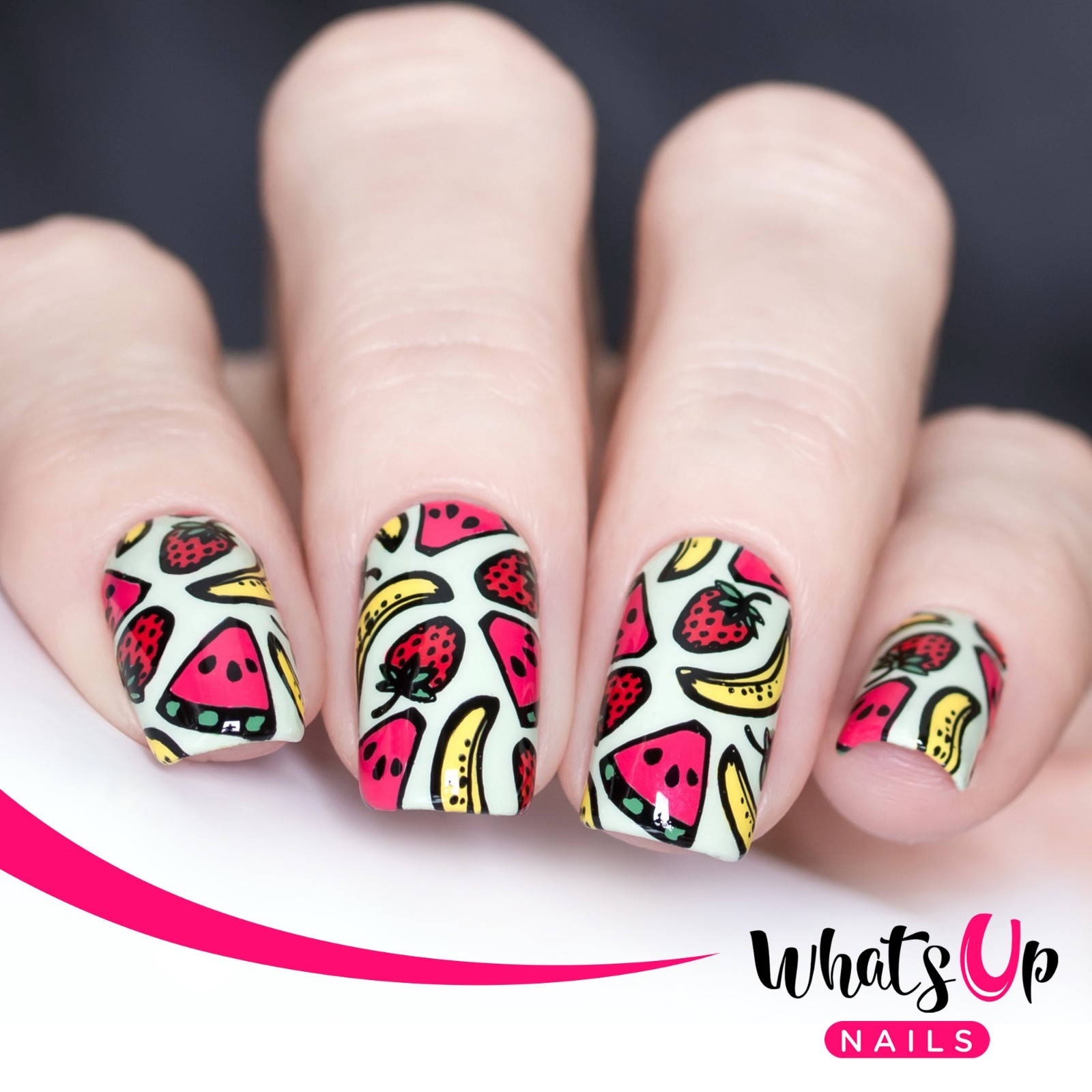 B029 Picnic in the Park Stamping Plate For Stamped Nail Art Design