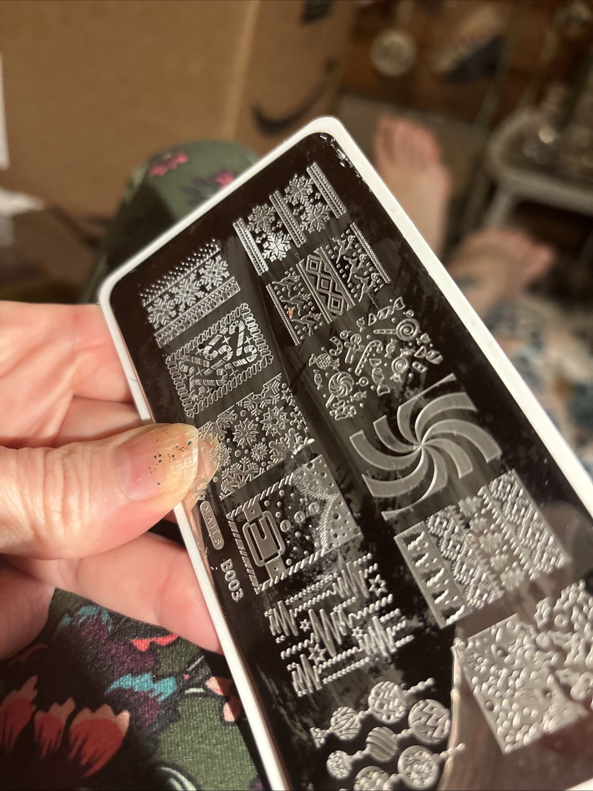 What’s Up Nails Holiday Christmas Nail Stamp Plate