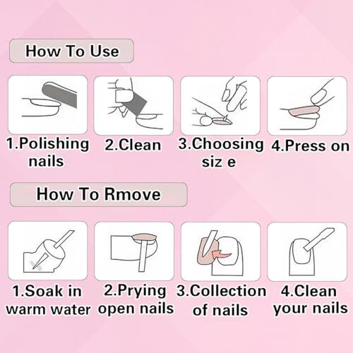 Medium Press on Nails Duck Silver Rhinestone Star Pearl French Tip Fake Nails