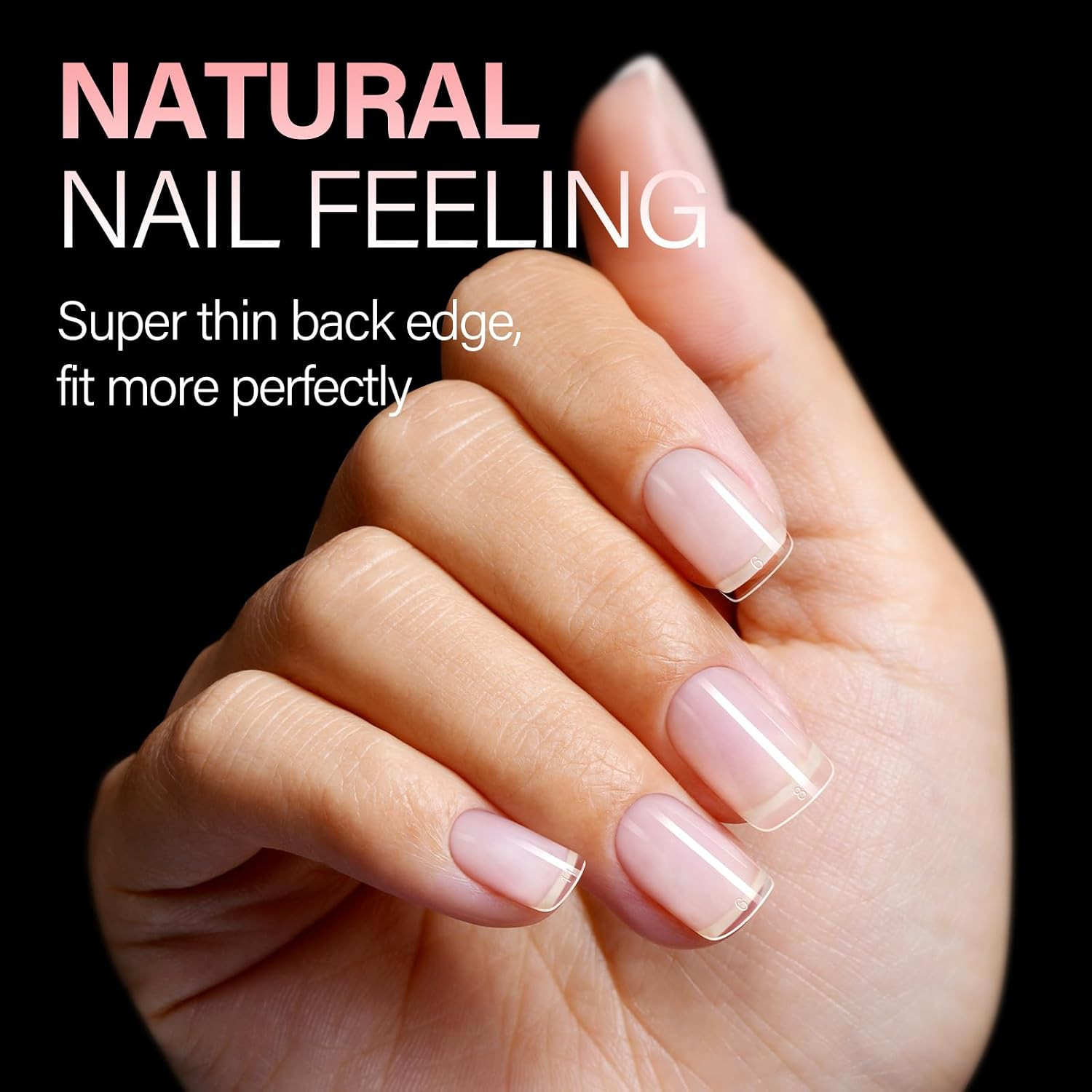 Thickened Extra Short Square Nail Tips for Gift | 240Pcs, Pre-Filed, Half Matte,