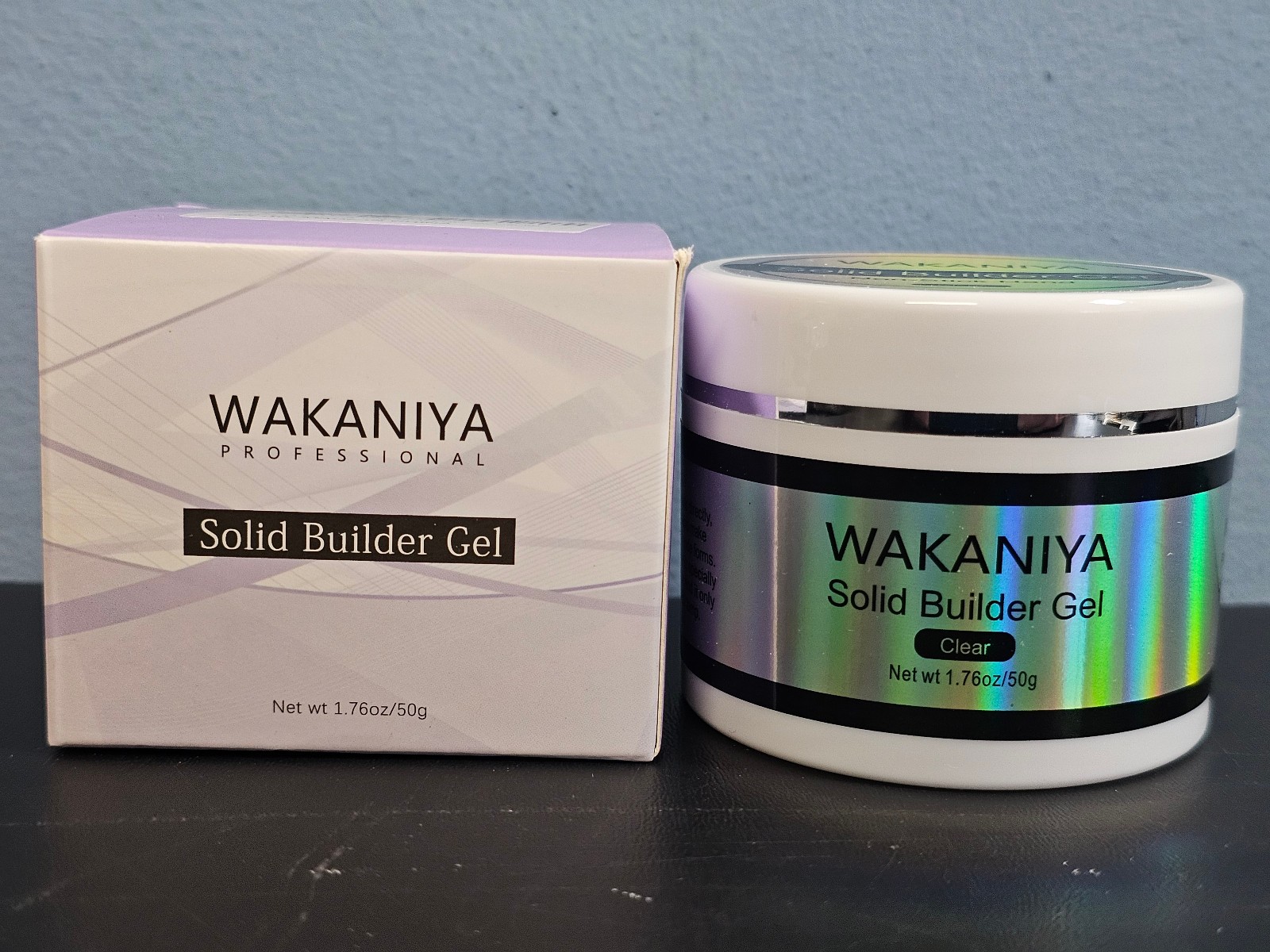 Wakaniya Solid Builder Gel Non-Stick Hand Clear Nail Art 1.76 oz – New / Sealed!