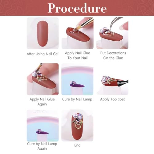 Nail Charms, 1000Pcs 3D Flower, White Acrylic, Metal, Pearl, Mix Sized, Spring