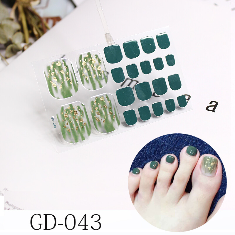 10 Pack Full Size Nail Wraps Stickers Polish Toe Manicure Art Decor 3D Decals US