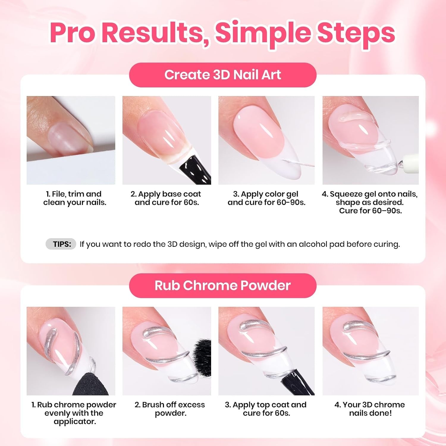 Beetles 15g HEMA-Free 3D Nail Gel for Stunning Nail Art with Rhinestones