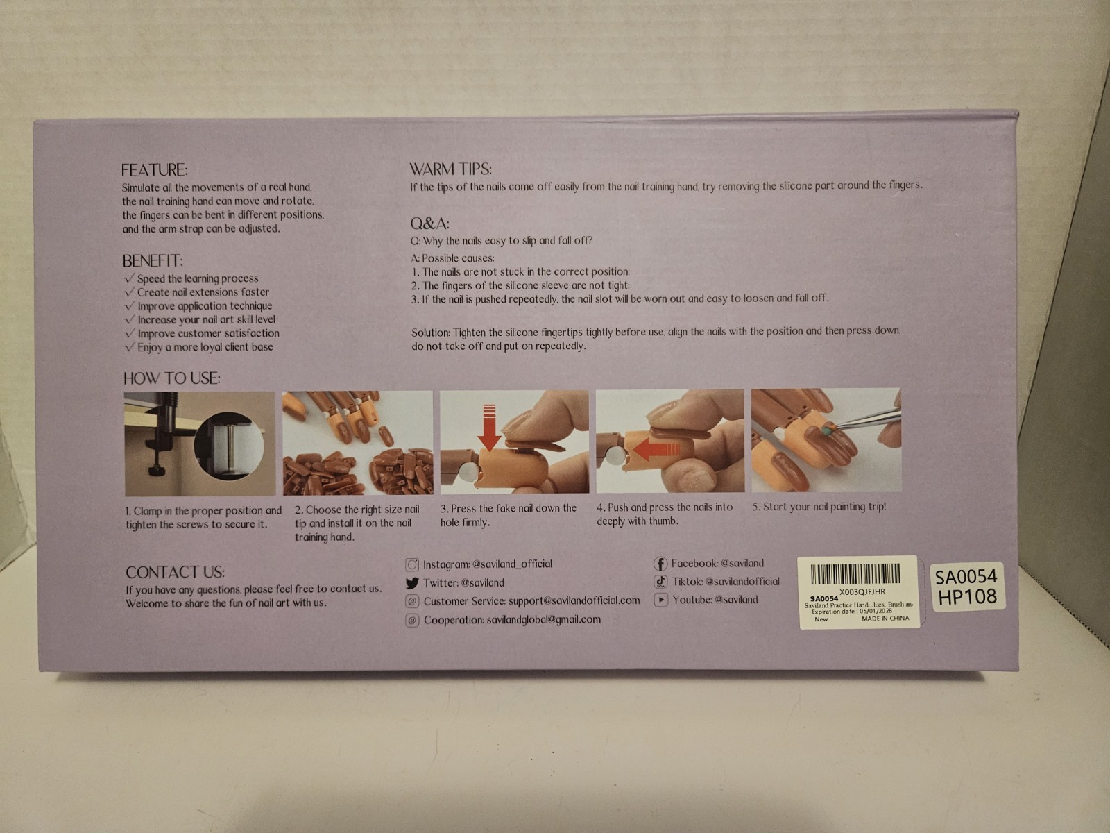 Saviland Excelsior Nail Art Kit NEW