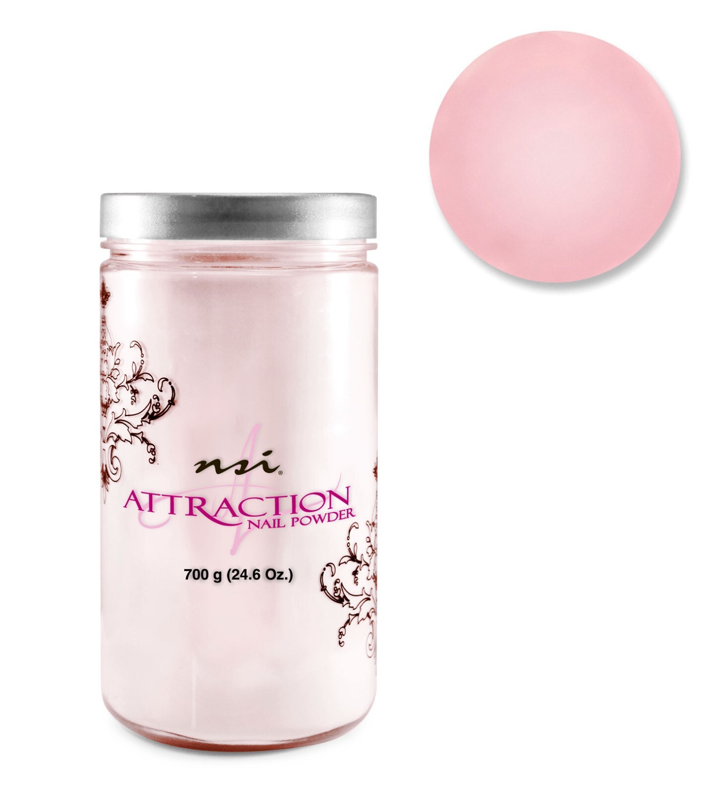 nsi Attraction Nail Acrylic Powder Extreme Pink 24.6 oz