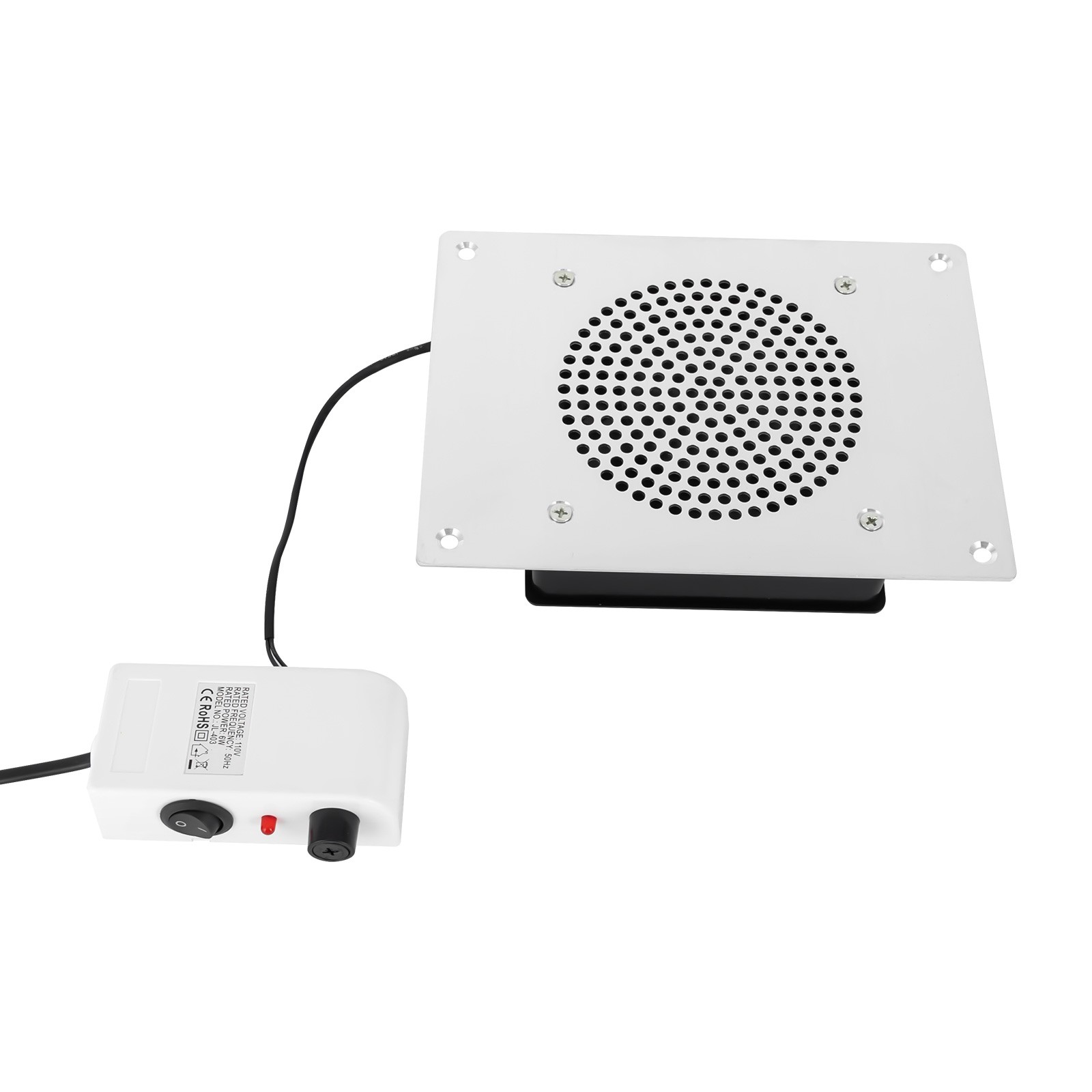 Nail Dust Collector, 110V 6W, 3650 RPM, 4.25 Inch Vacuum Surface, Embedded