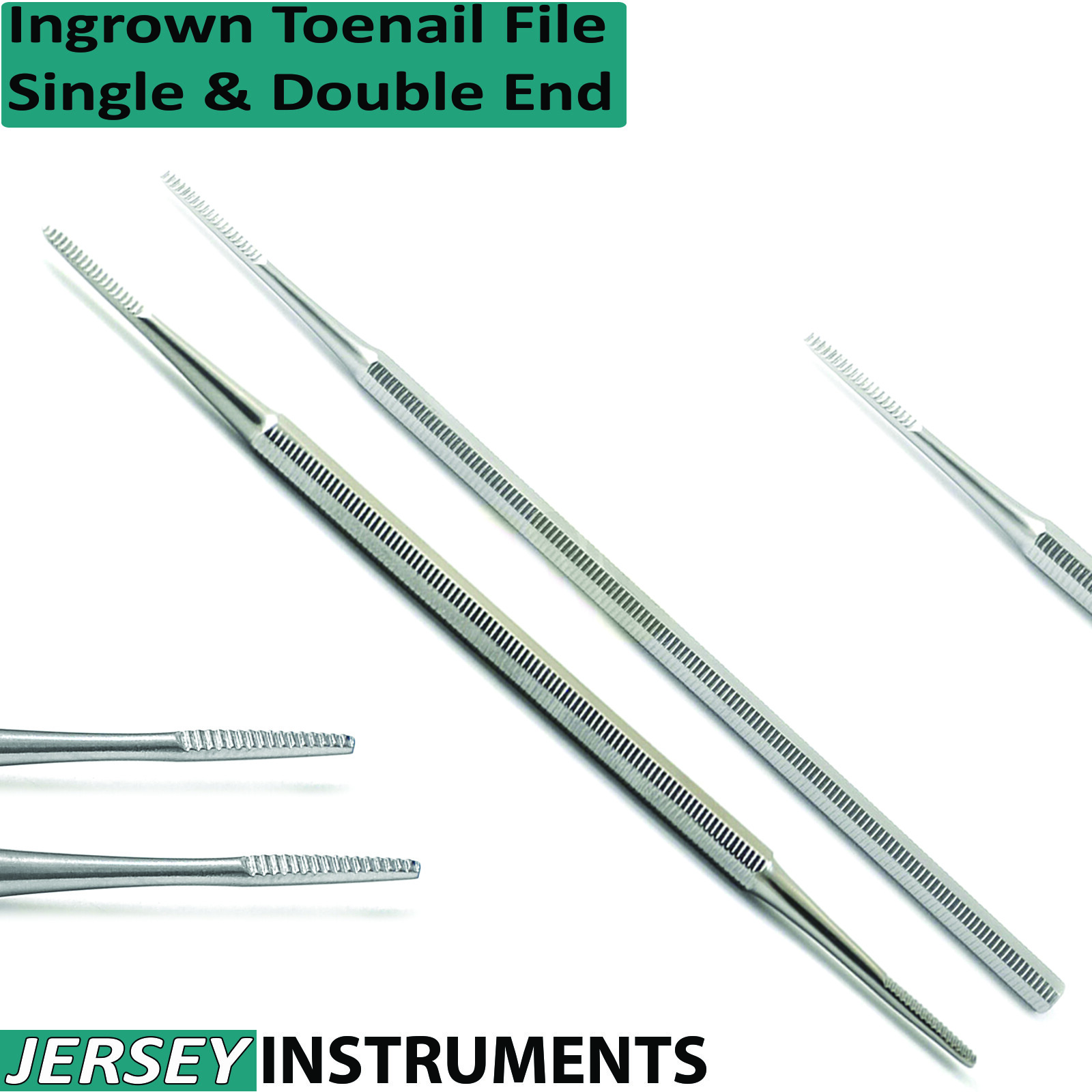 Nail File Ingrown Nail Trimmer Podiatry Chiropody Double Ended & Single Ended CE