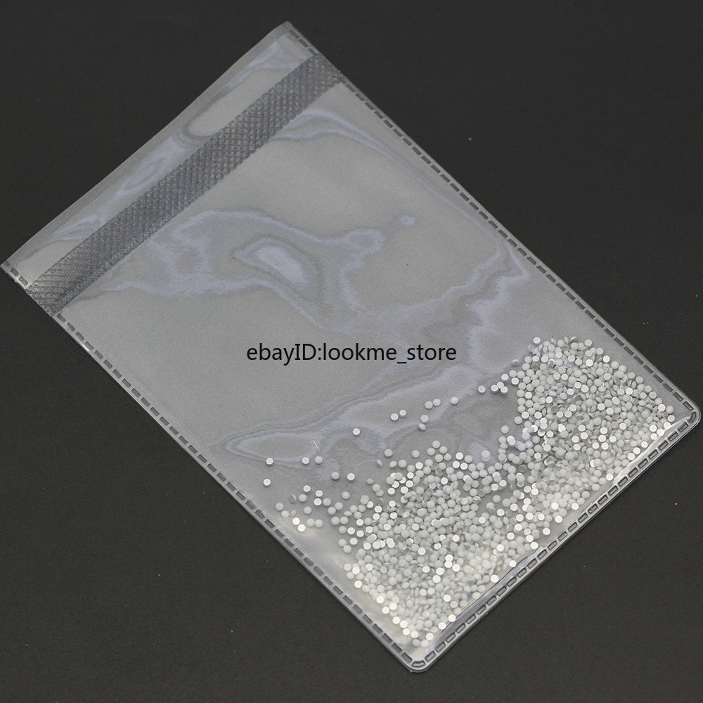 1440pcs Crystals Porcelain White Rhinestones FlatBack Gems for 3D Nail Art Decor