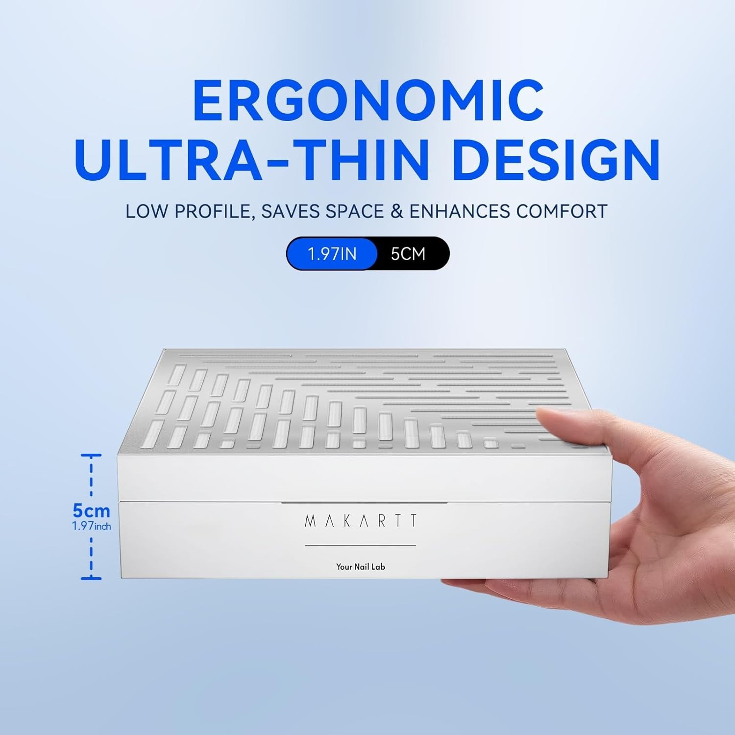 Ultra-Thin Nail Dust Collector – Quiet, Portable Dust Extractor for Salons