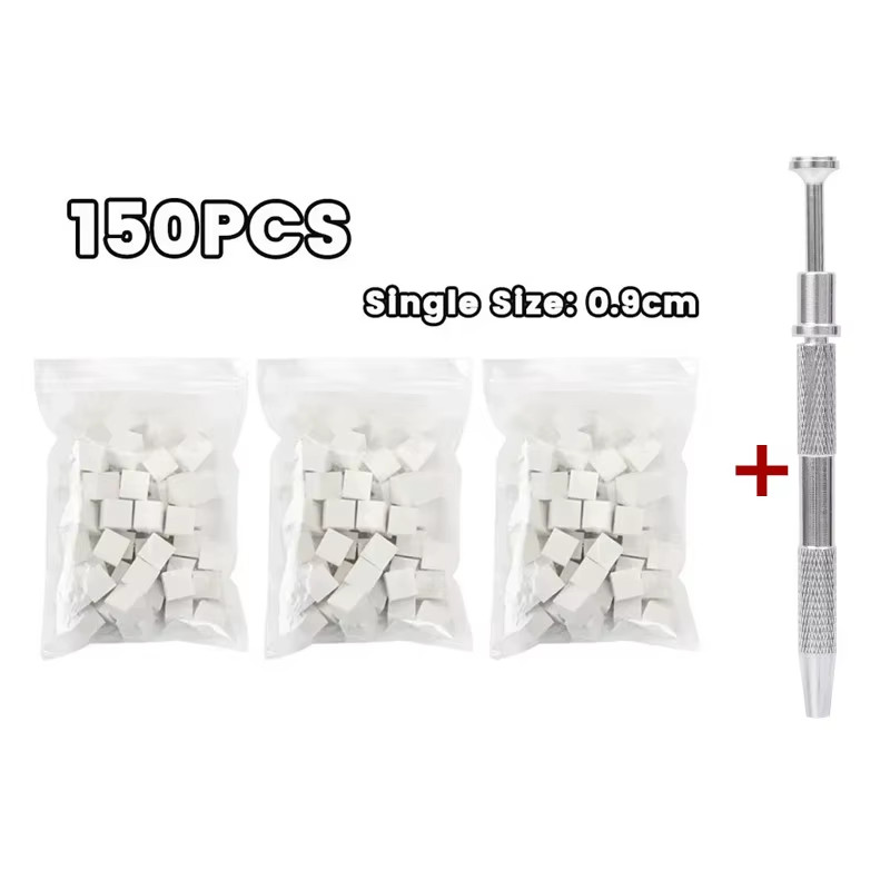 Mini Square Nail Art Sponge with 4 Claws Nail Sponge Metal Grabber Set Multipurp