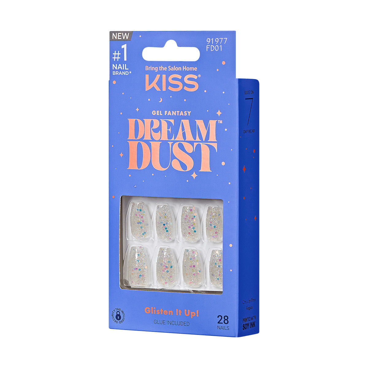 Kiss Gel Fantasy Dream Dust Nails, You Choose