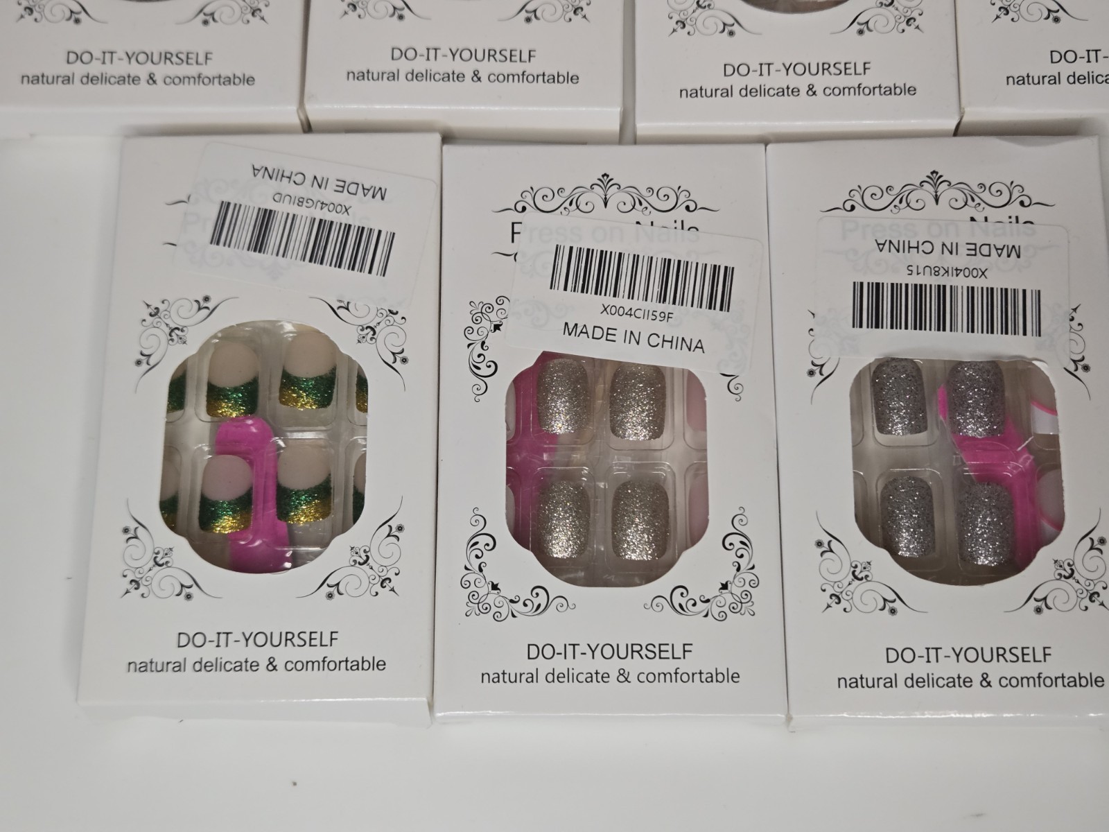 False Nails Beautiful Nail Do It Yourself Kit, 14 Packs