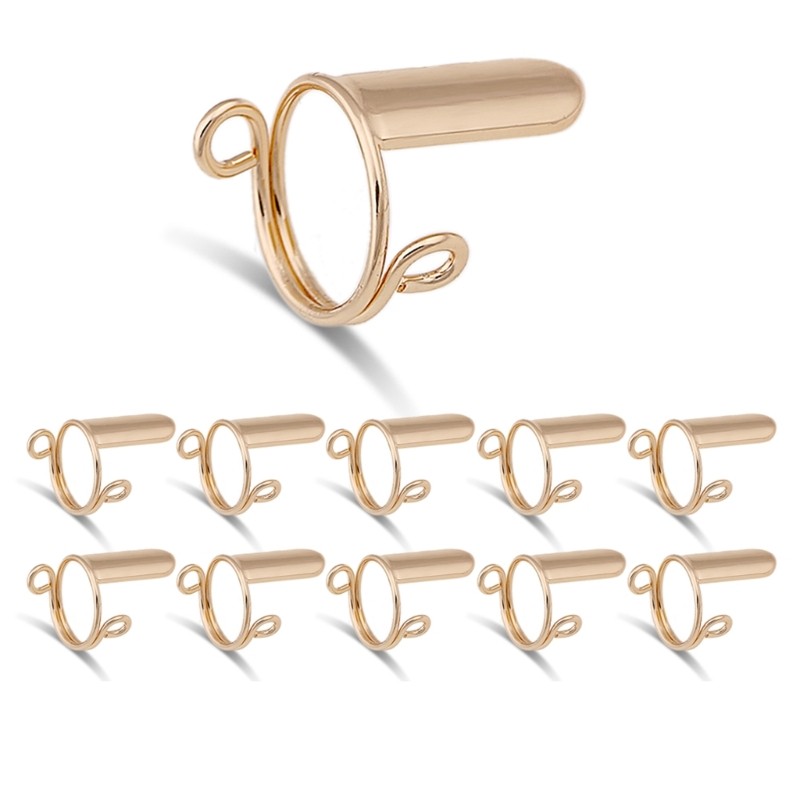 Adjustable Nail Rings for Acrylic Nail,Press on Nail Metal Fingernail Rings