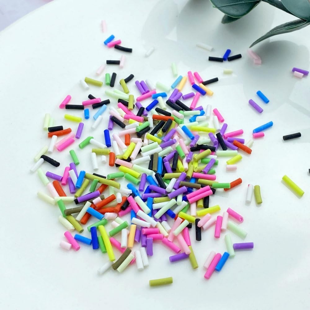 Jmassyang 200g Resin Fake Sprinkles Polymer Clay Sprinkles Fake Candy Slices …