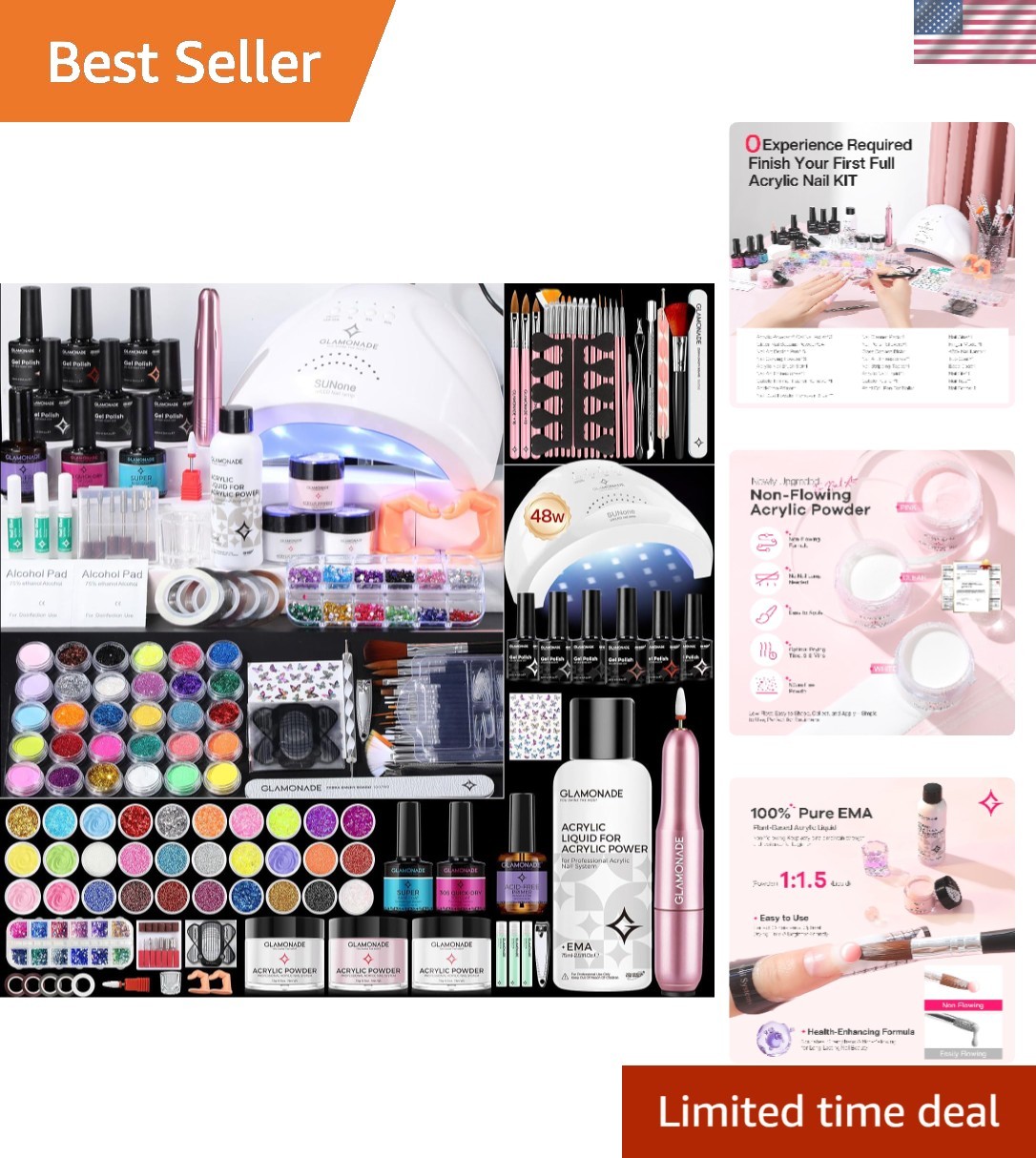 Acrylic Nail Kit for Beginners: 0 Experience Needed to Complete Acrylic Nail …
