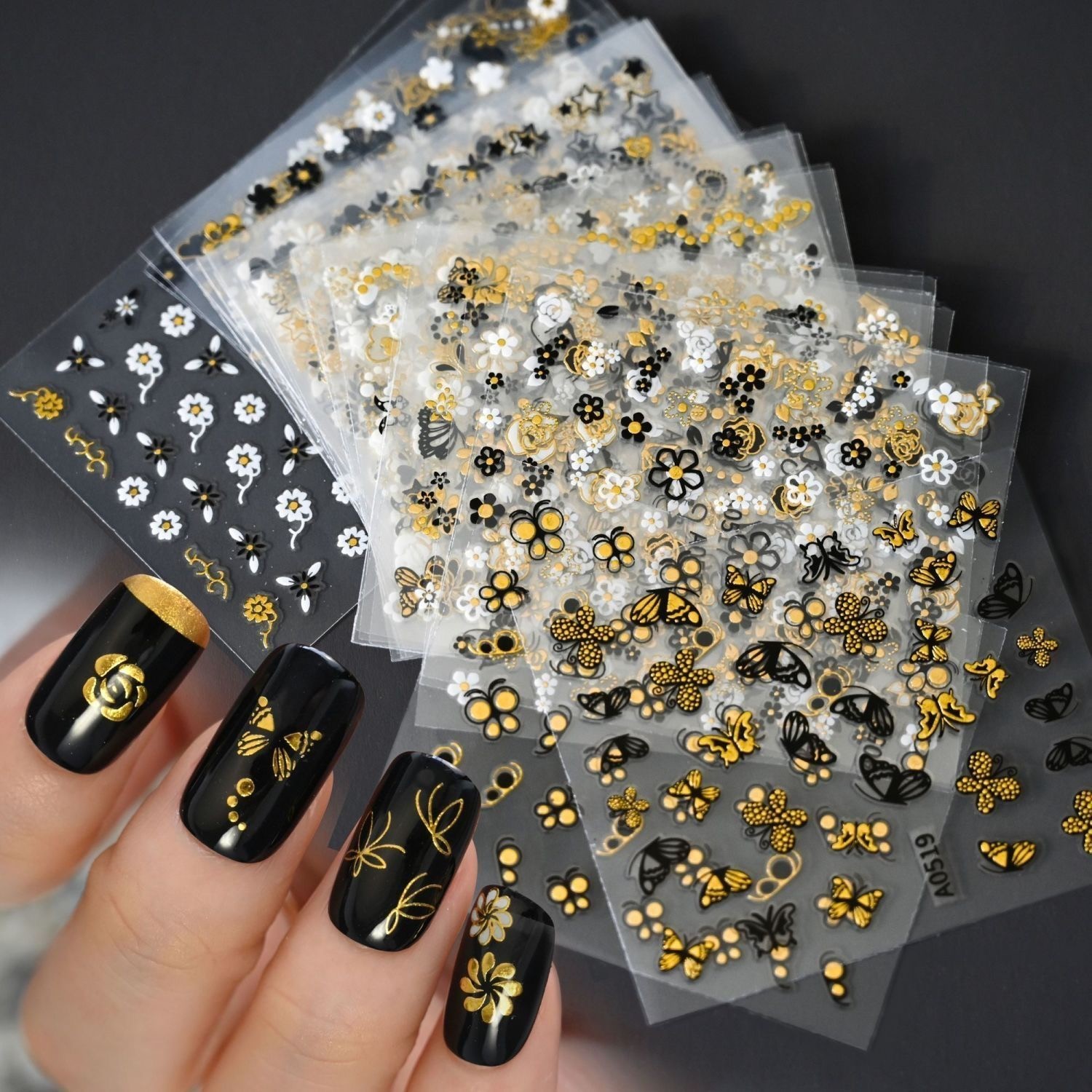 30pcs Wearable Fake Nail Colorful Designs Press On Long Cover Coffin False Nails