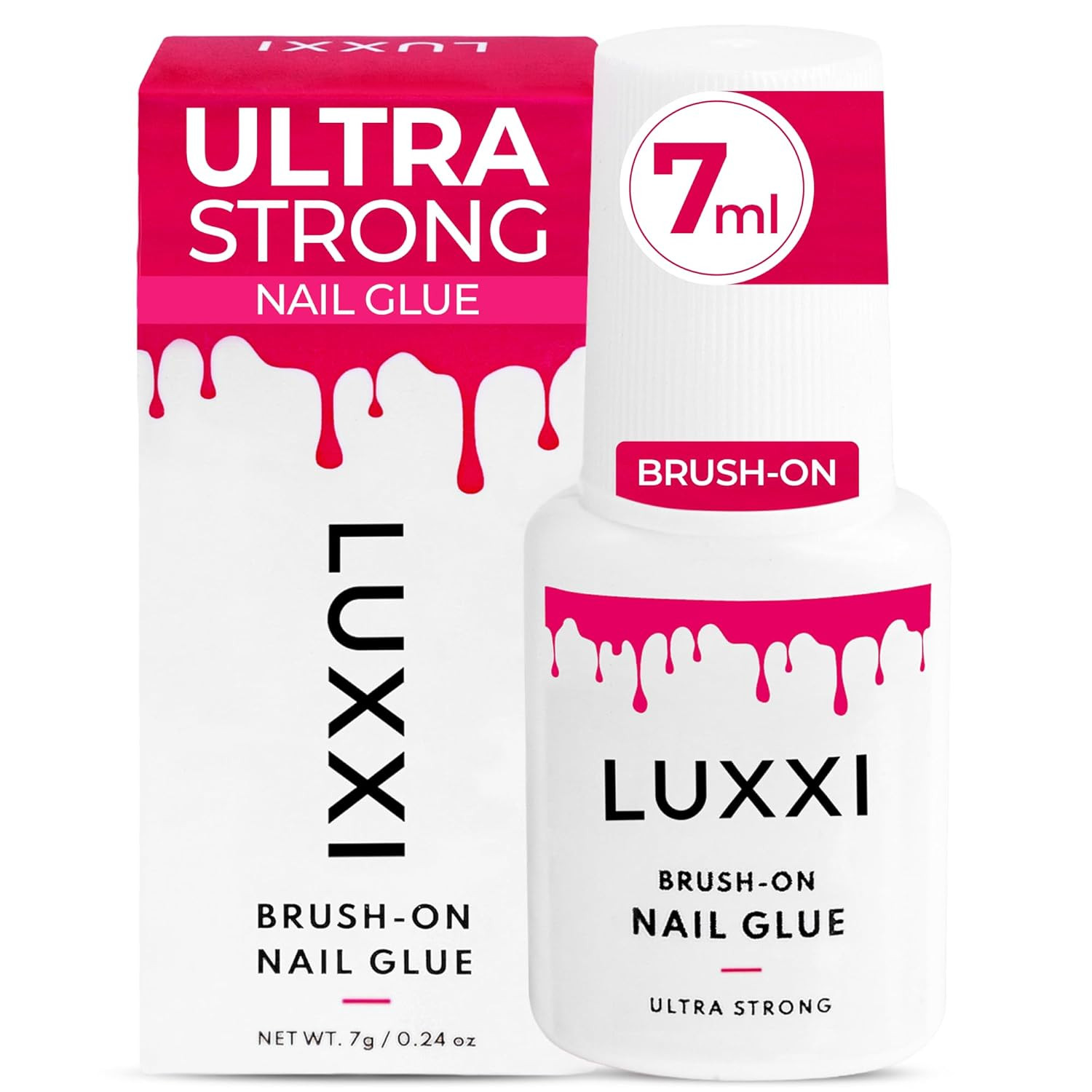 Brush on Nail Glue for Press on Nails – Precision Applicator, Quick Air Dry Adhe