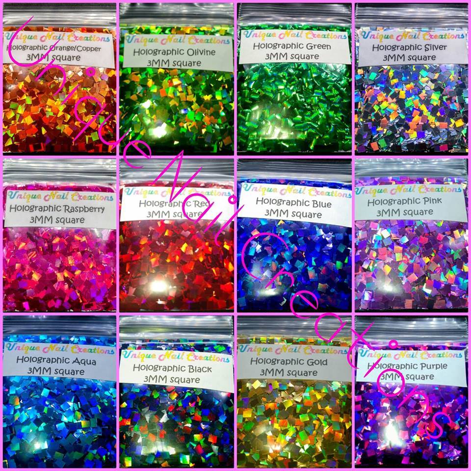 SQUARE Shape~U Choose Color~Nail Art•Acrylic•Gel•Body Art•Face•Festival•Crafts