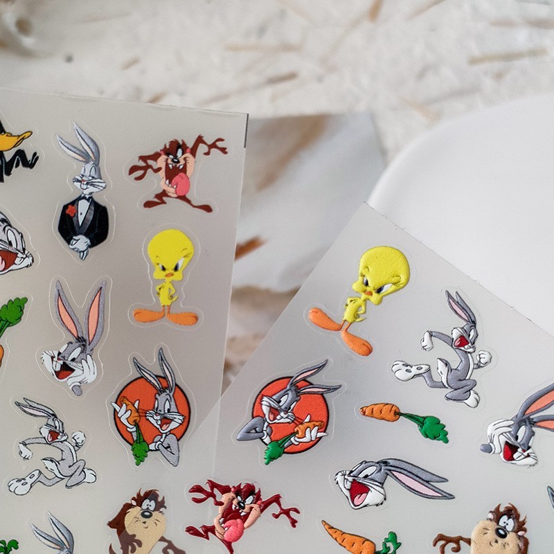 Cartoon Bunny Nail Stickers –Bird & Monster Nail Art Decals (67)