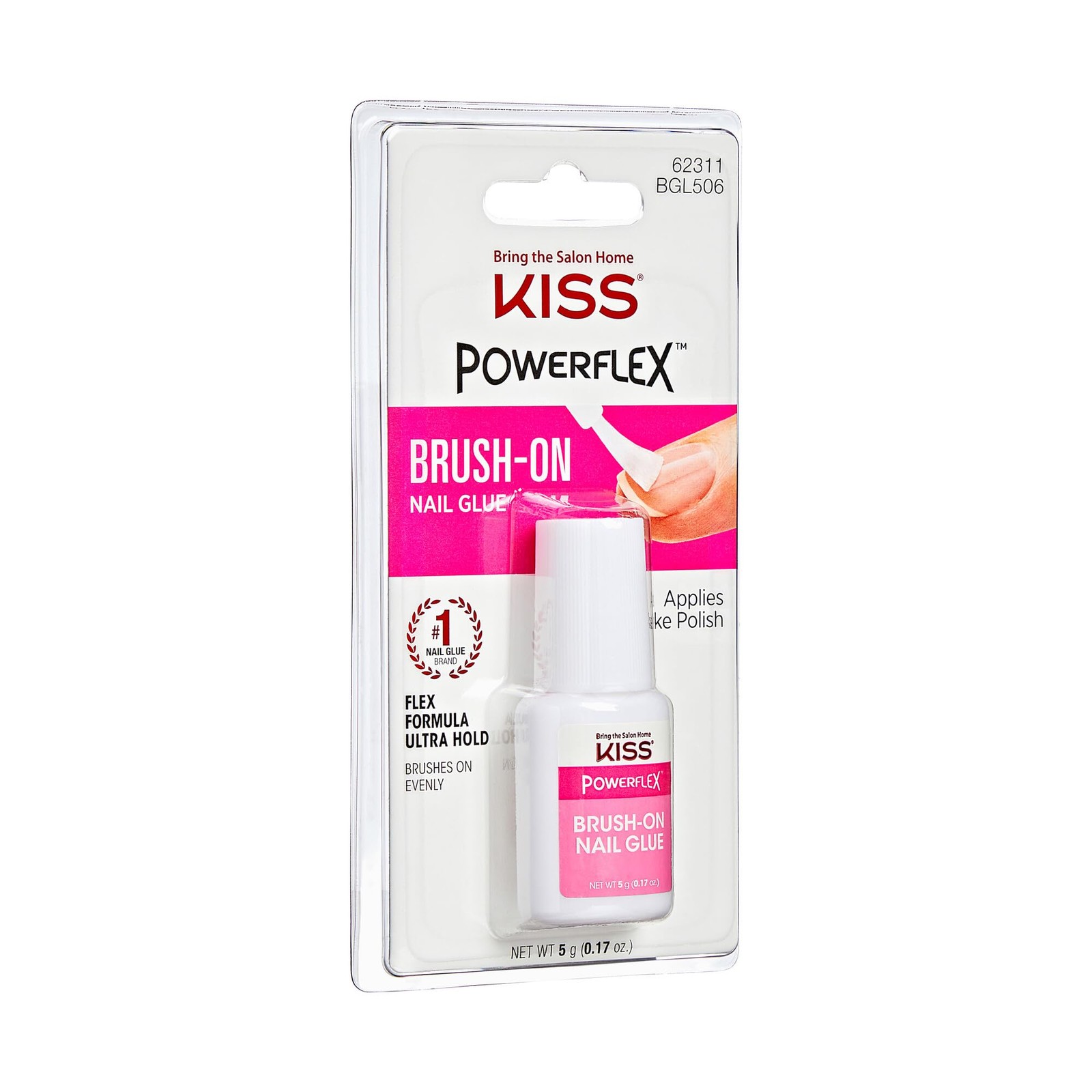 Powerflex, Nail Glue for Press On Nails, Nail Bond, Includes 5g Brush-on Glue