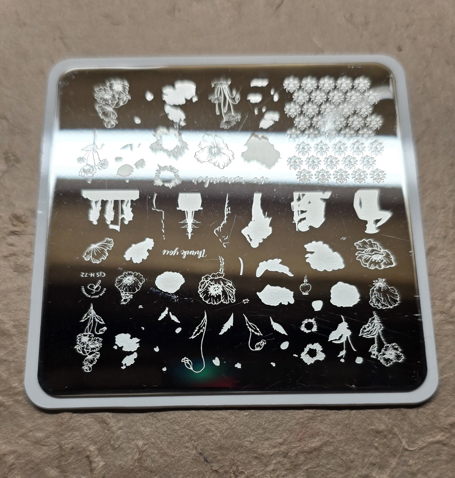 Clear Jelly Stamper Nail Stamp Plate CJSH-72 We Remember Veterans 9-11 Army