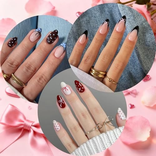 Bow Nail Stickers – 6 Sheets – Self-Adhesive – 6ps Bows