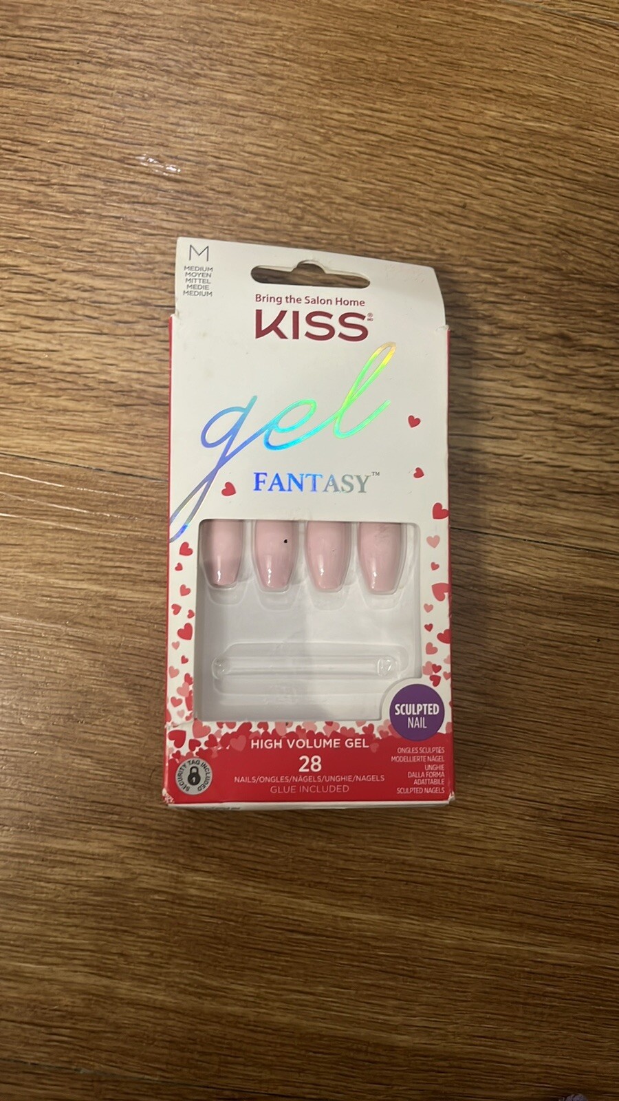 KISS Nails Medium & Short Length Gel Fantasy, Gel Voguish, Bare but Better