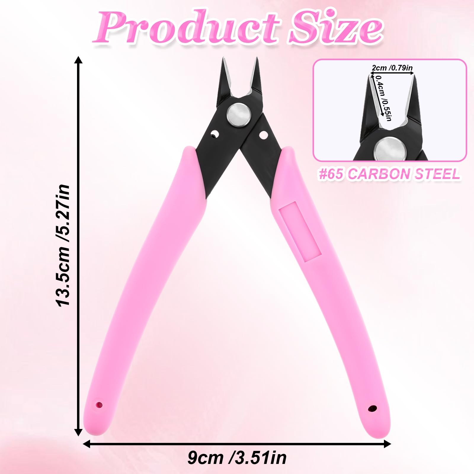 Rhinestone Remover, Pink 5″ Remover Nipper, Metal Nail Art