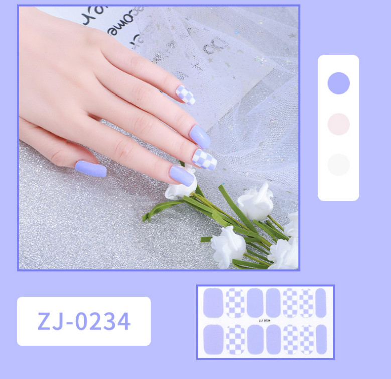 3D Nail Polish Wraps Full Size Stickers Fashion Nail Art Manicure Care NS30