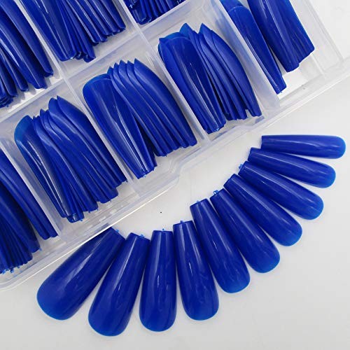 Royal Blue Ballerina Coffin Press on Nails 2026-04-27 – Long Ballerina Fake