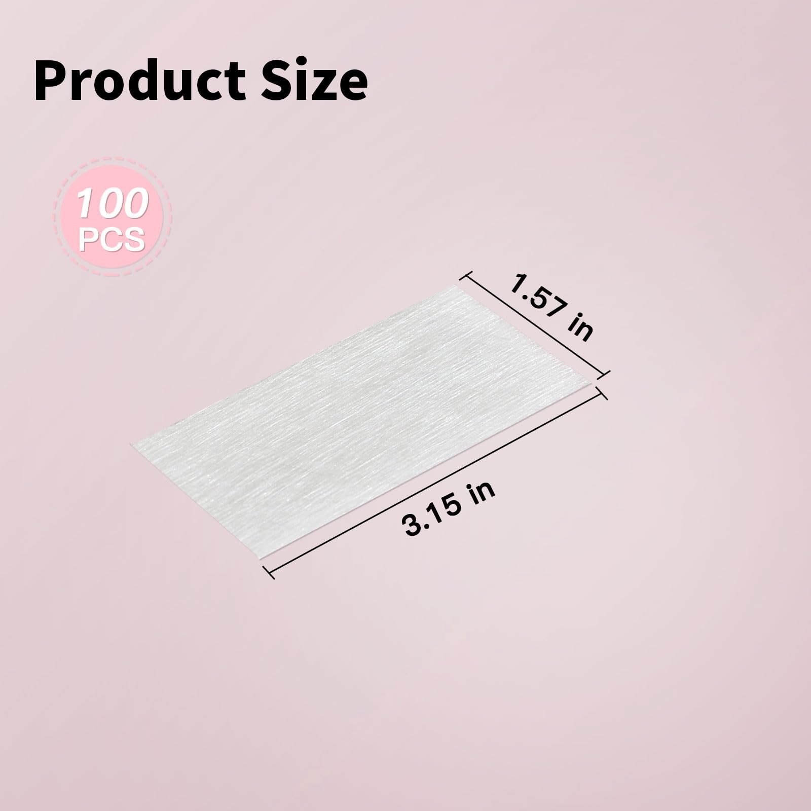 KMYZQDV 100PCS Fiberglass Nail Wrap Extension Kit Nails Repair Natural white