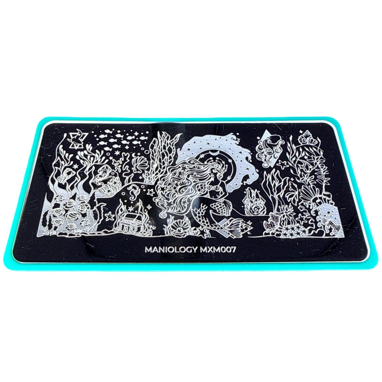 Maniology MXM007 Mermaid Undersea Nail Stamping Plate Mani x Me Ocean Art