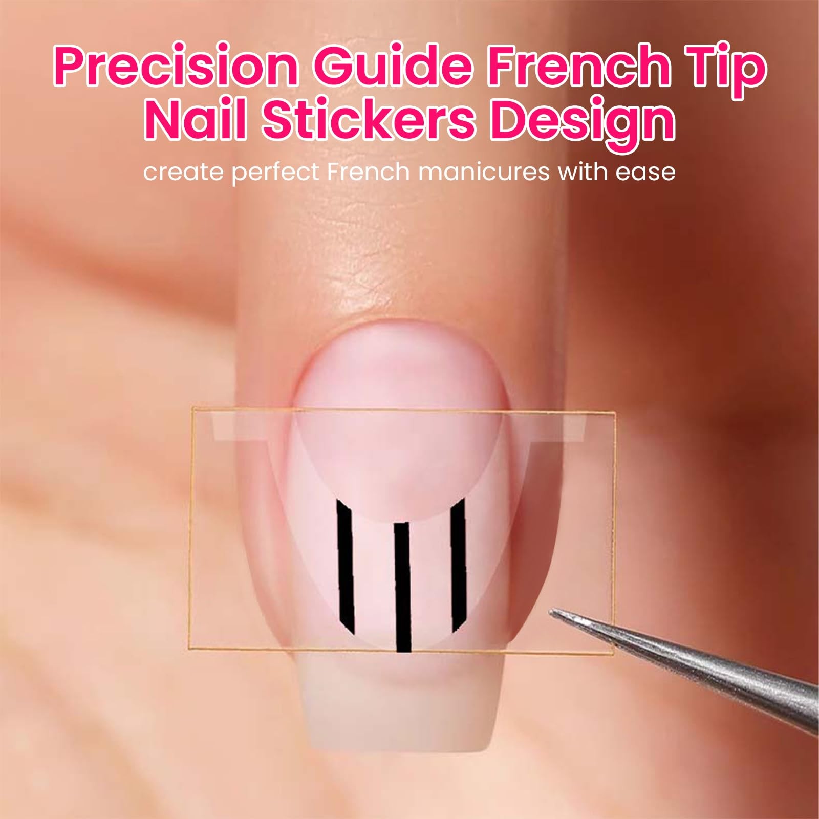 10 Sheets French Tip Guide Stencil for All Nail Shapes French Manicure Strips…