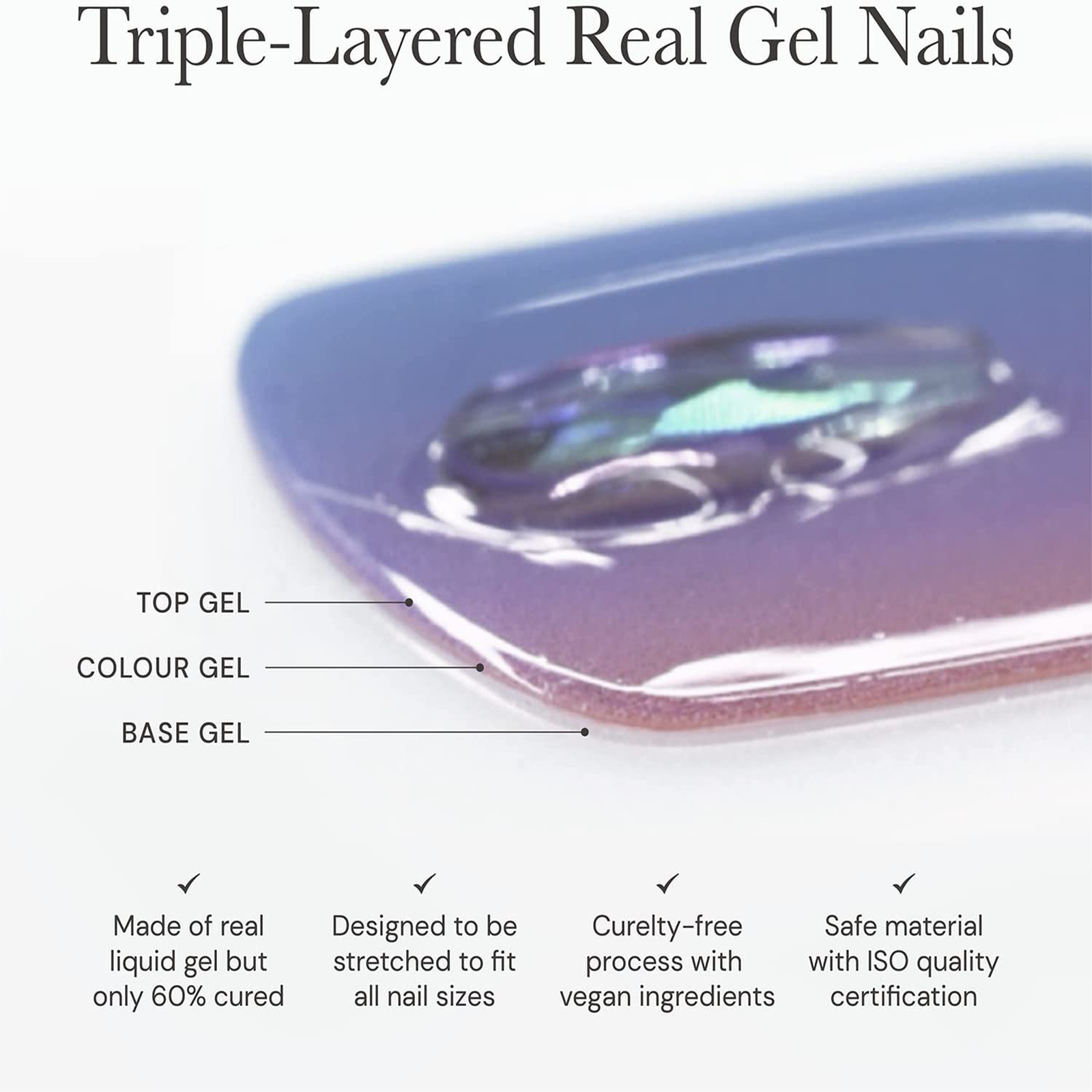 French Nail Stickers 3D Self-Adhesive for Women DIY Nail Art Gel Polish 22 PCS