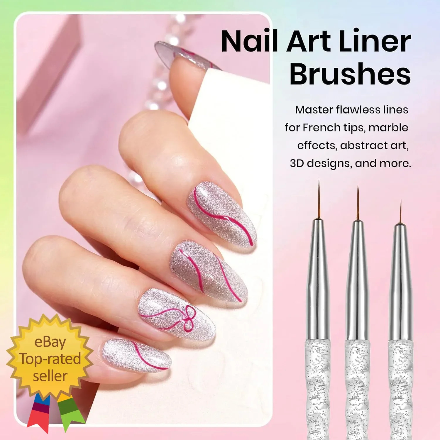 Beetles 31PCS Nail Art Brushes Dotting Tools Liner Pens Manicure Set