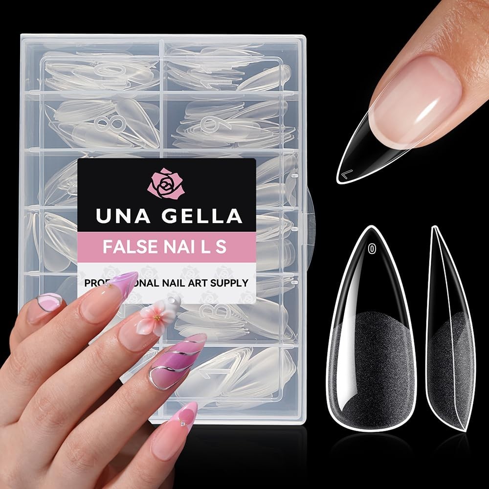 Long-Lasting Stiletto Gel Nail Tips – 216 PCS, Perfect for At-Home Nails