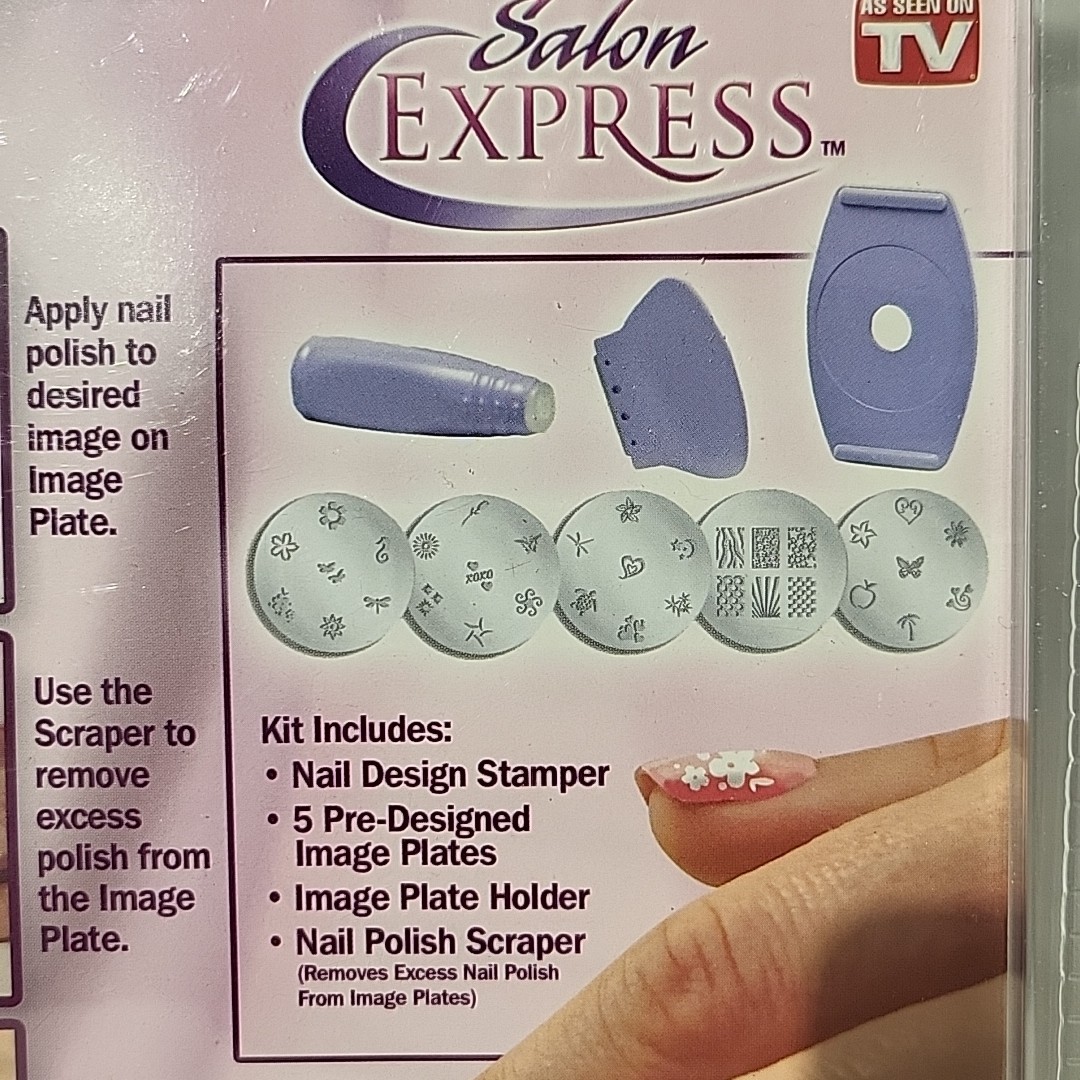 2011 Salon Express Nail Art Stamping Kit As Seen on Tv Body Care