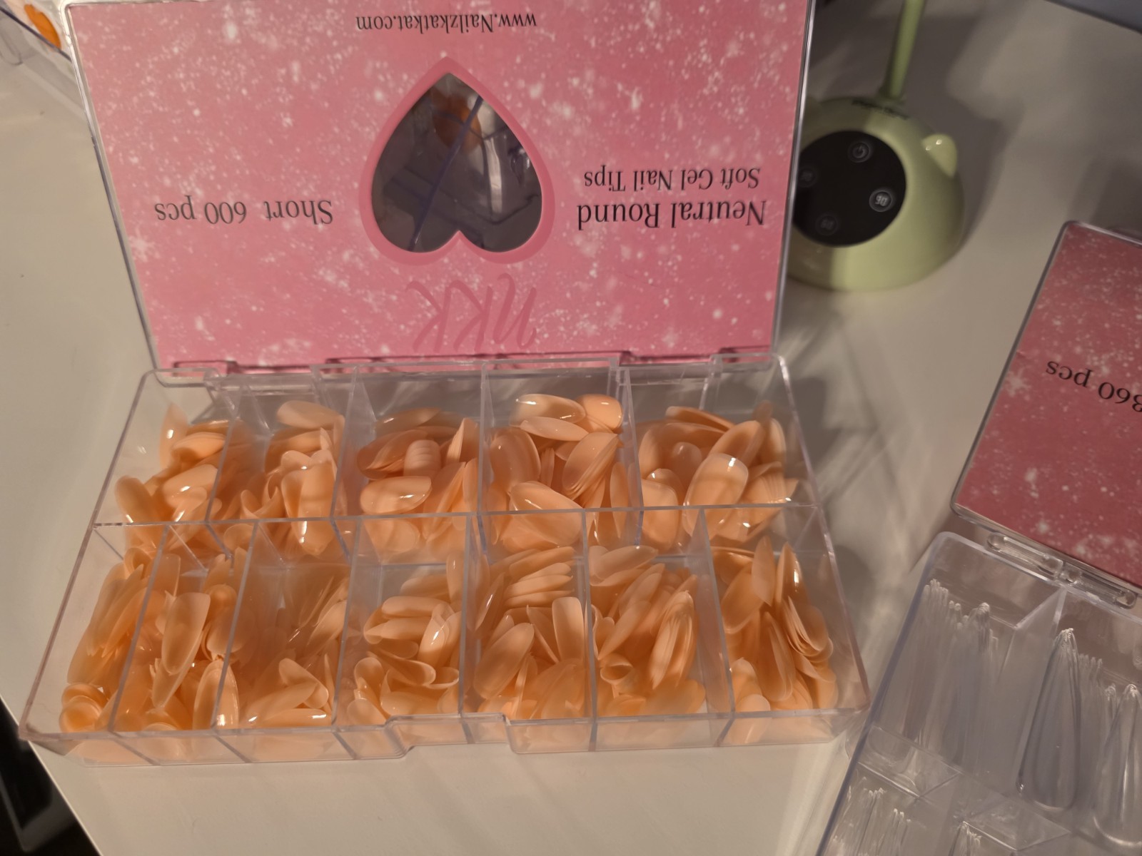 NKK Soft Gel Nail Tips Full Cover for Finger/Toes and Beetles UV gel cure lamp