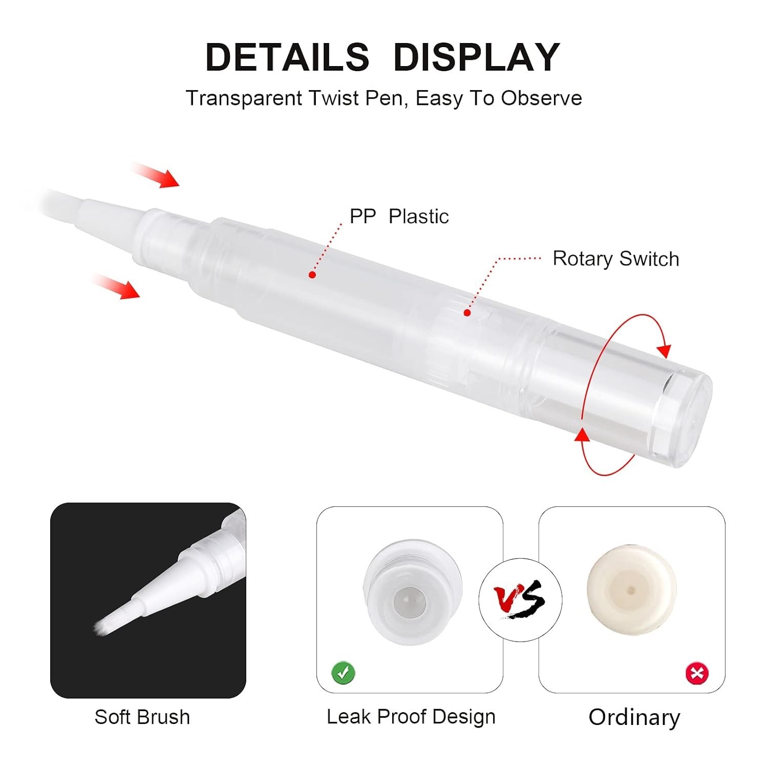 Empty 5ml Cuticle Oil and Eyelash Growth Pens – Ideal for On-the-Go Beauty