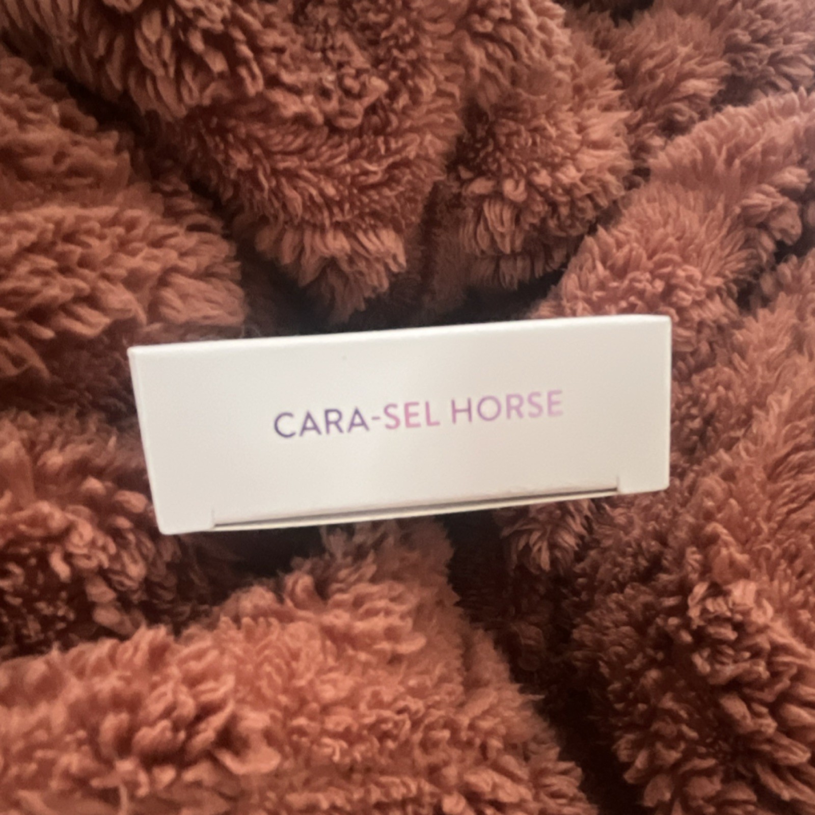 Red Aspen Press-On Nails White Glitter Square Cara-SEL Horse Glue Included