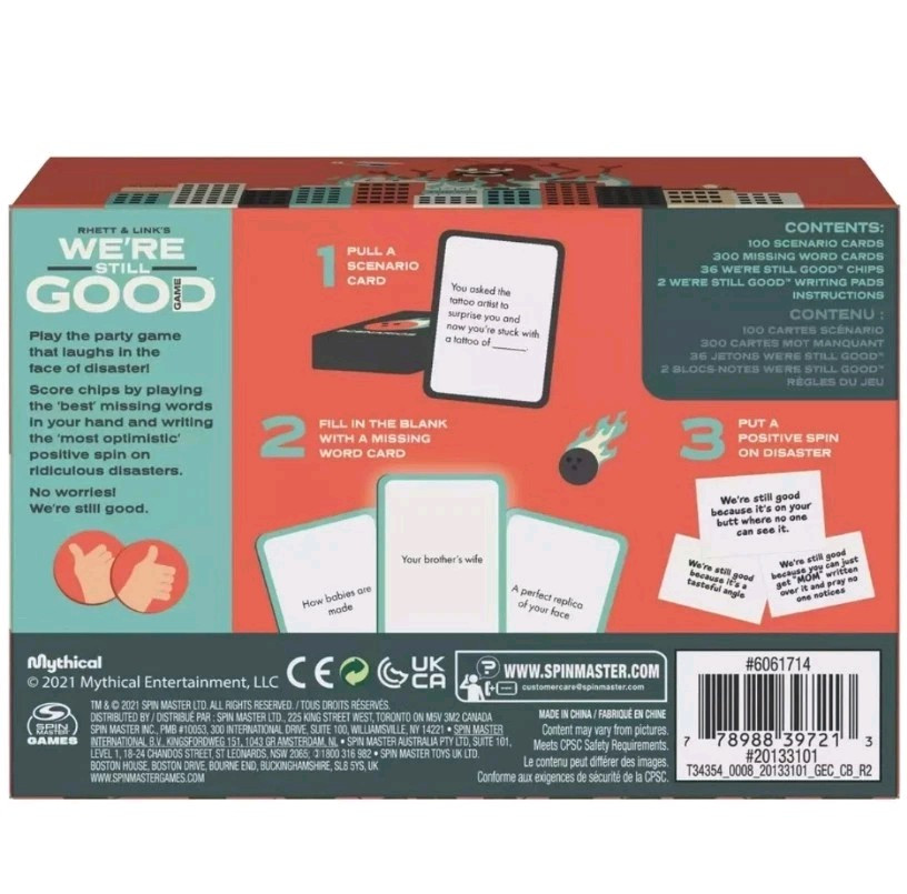 Spin Master Games Rhett & Link, We’re Still Good Party Card 1, Multicolor