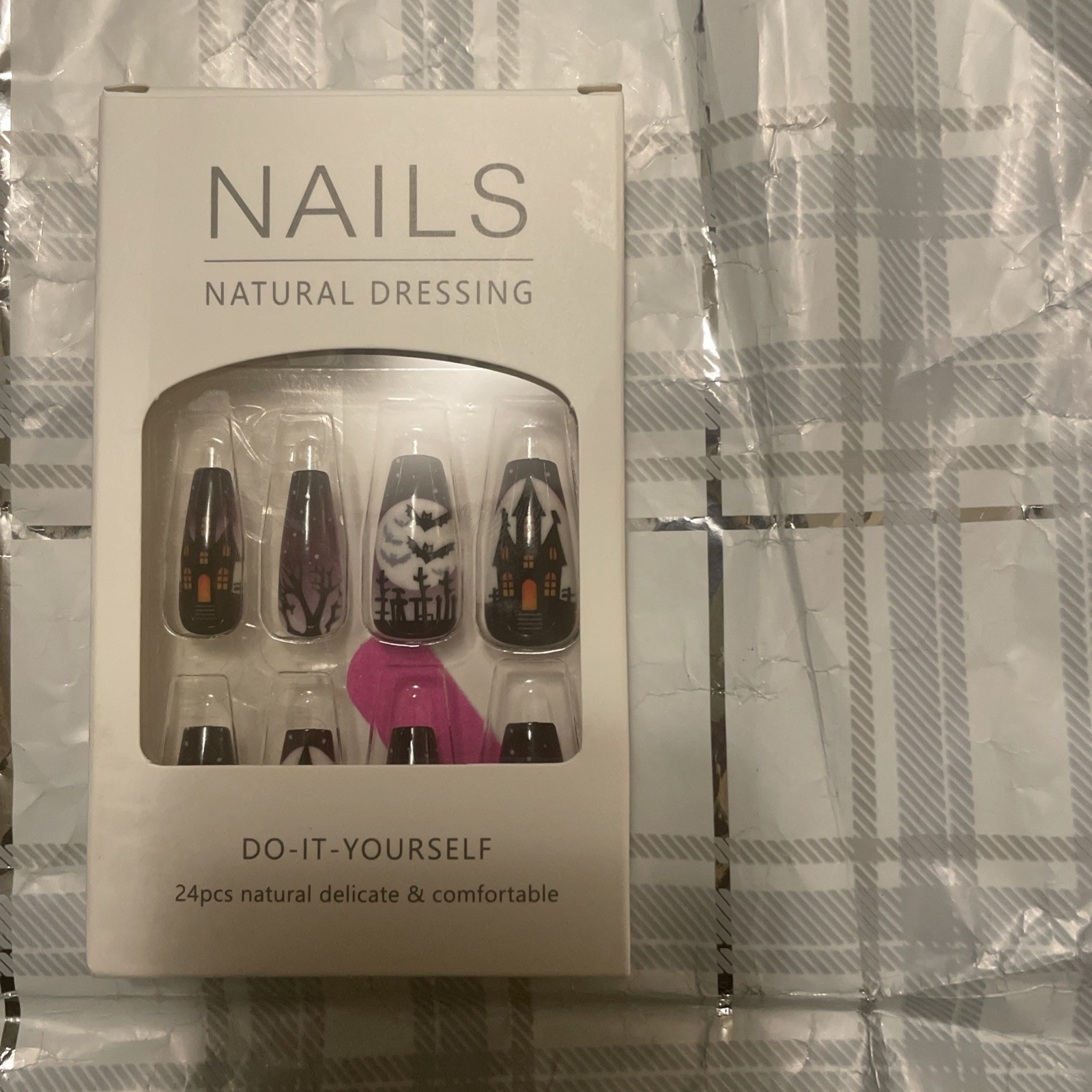 Nail Natural Dress/ Do-it-Yourself 24pc Natural Delicate & Comfortable
