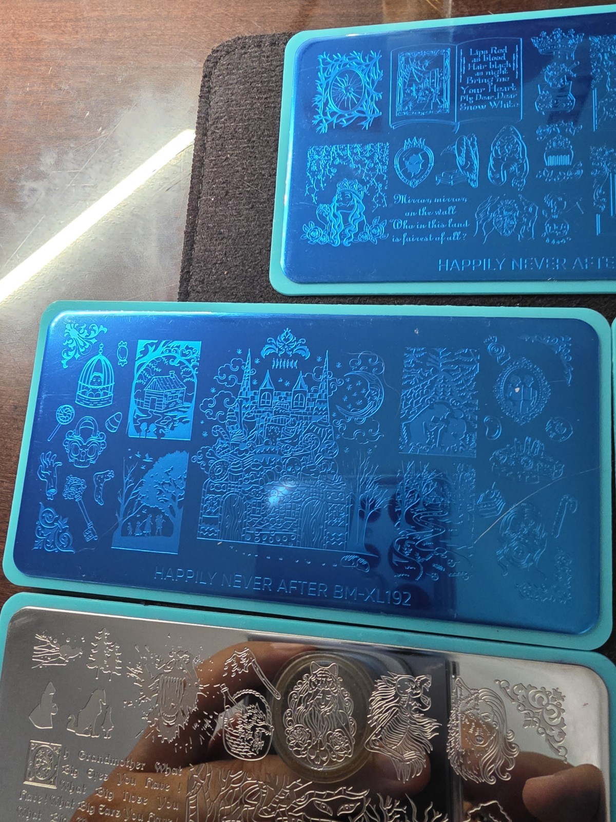 Maniology Monster Happily Never After Nail Stamp Plates Set Bm-xl191 To Bm-xl195