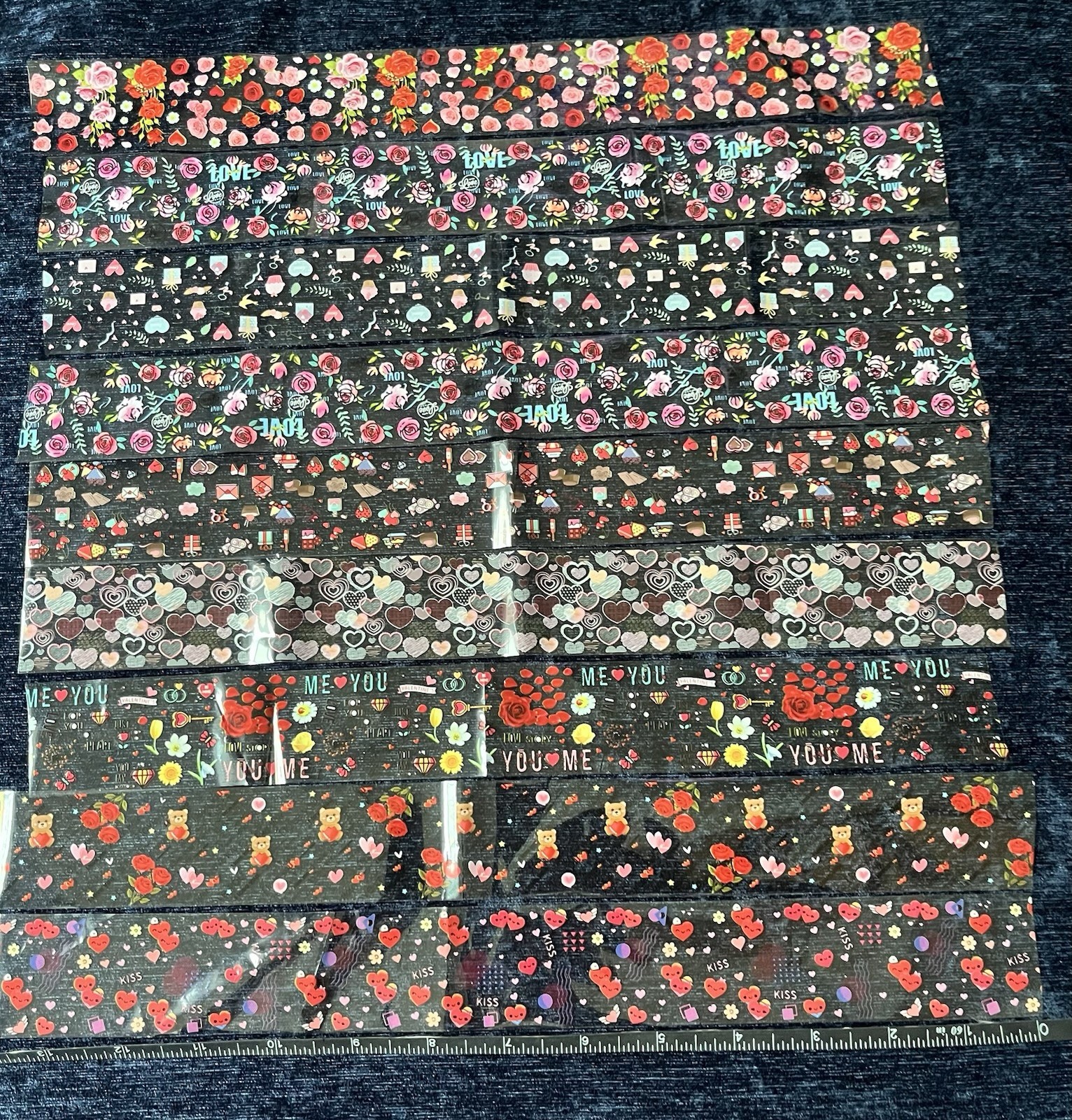 Foil Transfer Nail Art 45 Sheets 20/13 Inches Foil Nail Wraps