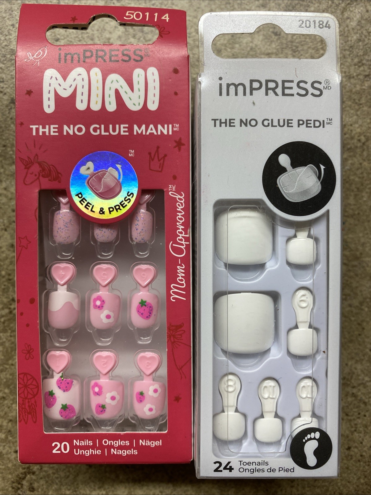 13 BOXES Kiss IMPRESS NAILS No Glue Mani Color FX Assorted Types