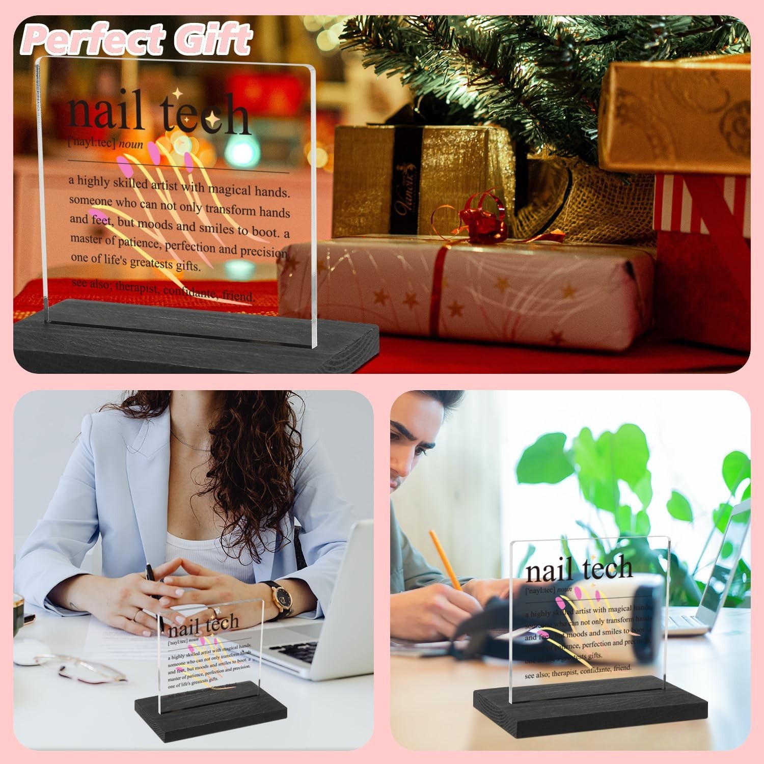 Nail Tech Gifts, Nail Technician Gifts for Women, Nail Salon Desk Decor, Beau…