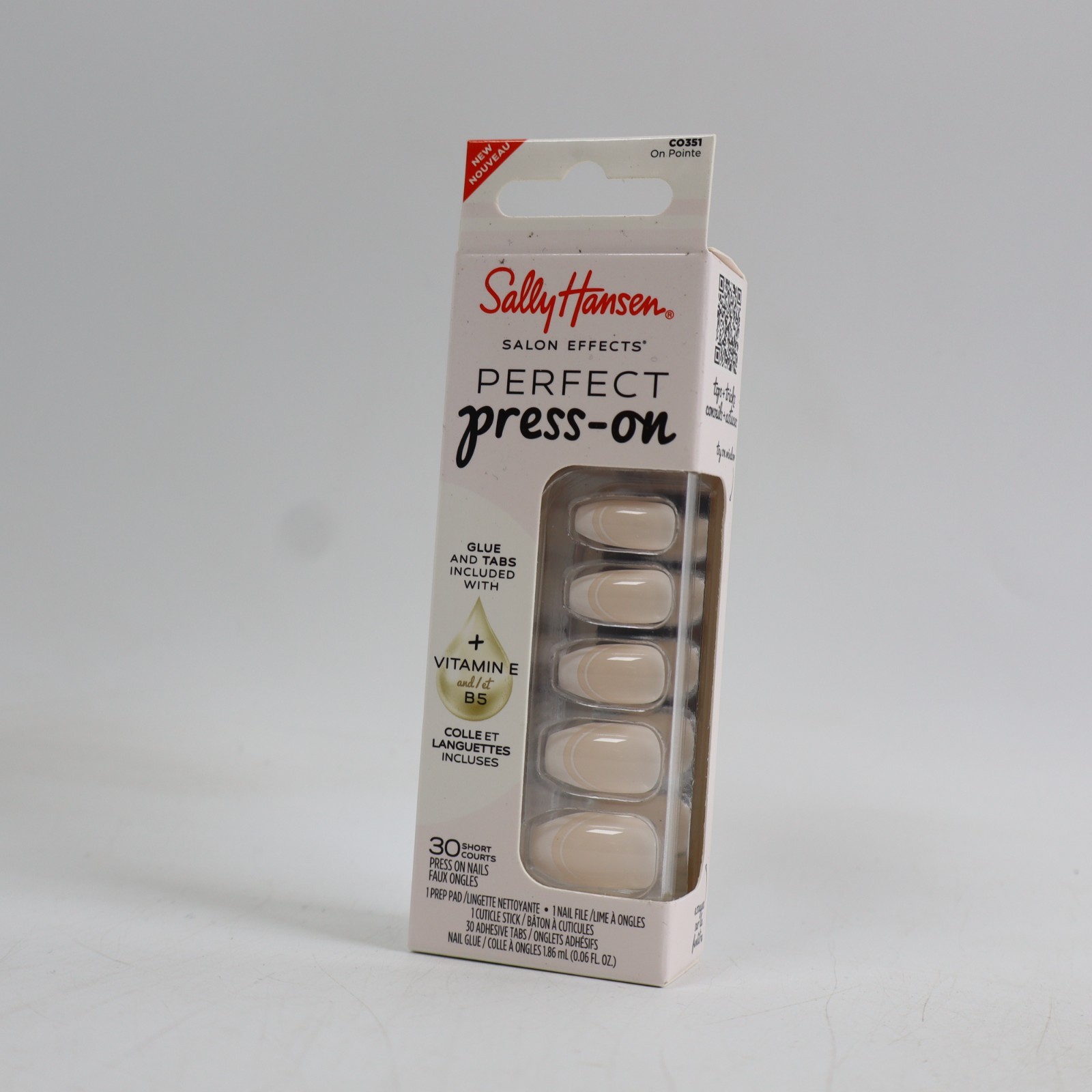 2 PACK Sally Hansen Salon Effects Perfect Press-on Nails, On Pointe CO351