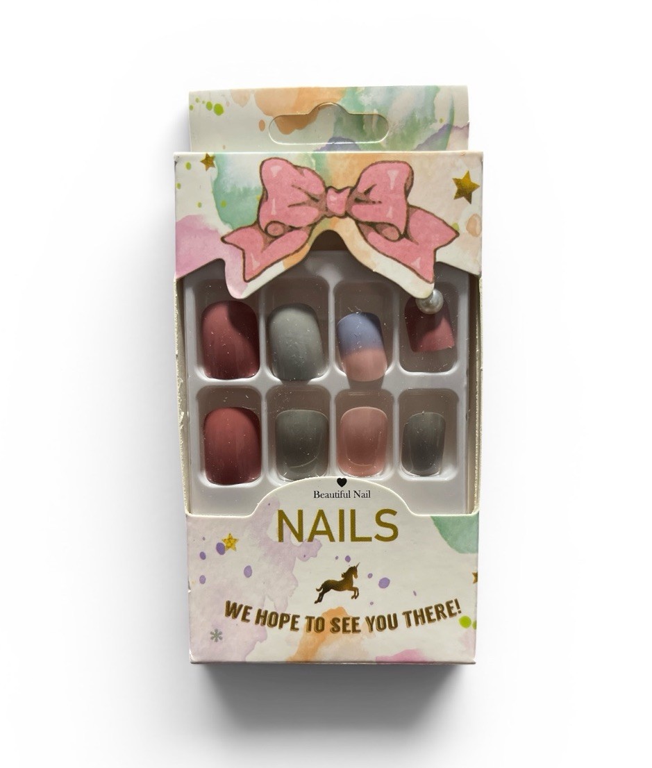 Beautiful Nail French Design With Artwork As Shown Press on Nails