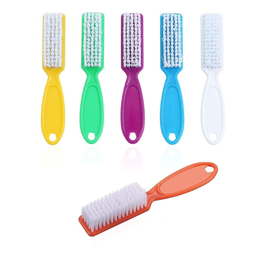 Portable 6-Pack Nail Cleaning Brushes with Easy Grip – Your Nail Care Essential